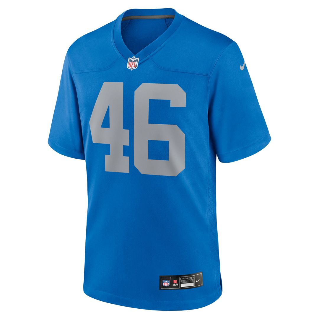 Jack Campbell Detroit Lions Nike Blue Alternate Game Jersey
