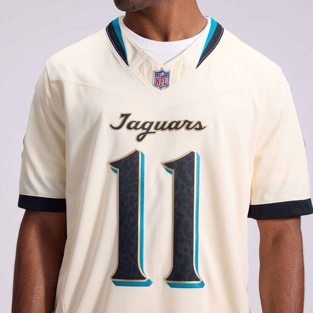 Parker Washington Jacksonville Jaguars Nike Natural 2026 Rivalries Collection Stitched Limited Jersey