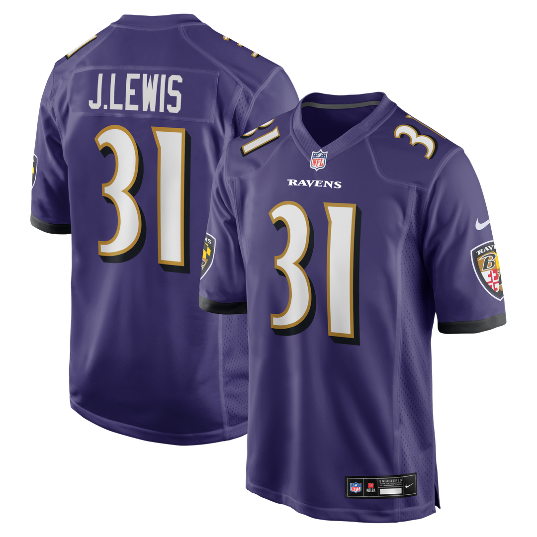 Jamal Lewis Baltimore Ravens Nike Purple Game Retired Player Jersey