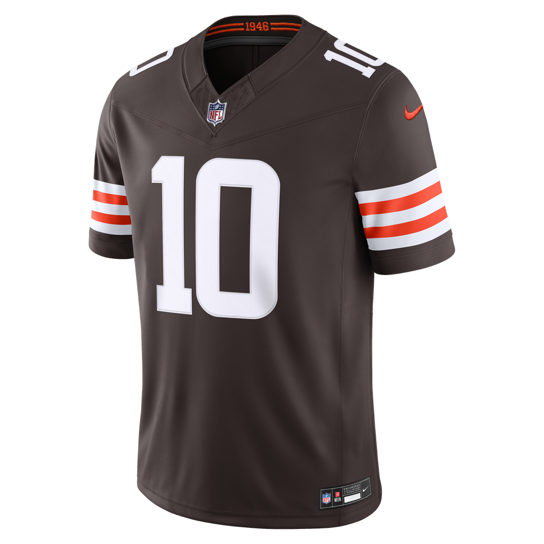 Quinshon Judkins Cleveland Browns Nike Brown Team Vapor F.U.S.E. Stitched Limited Jersey