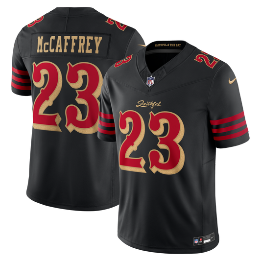 Christian McCaffrey San Francisco 49ers Nike Black Rivalries Collection Stitched Limited Jersey