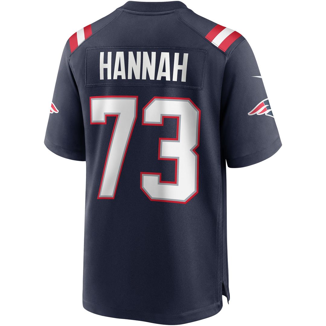 John Hannah New England Patriots Nike Navy Game Retired Player Jersey