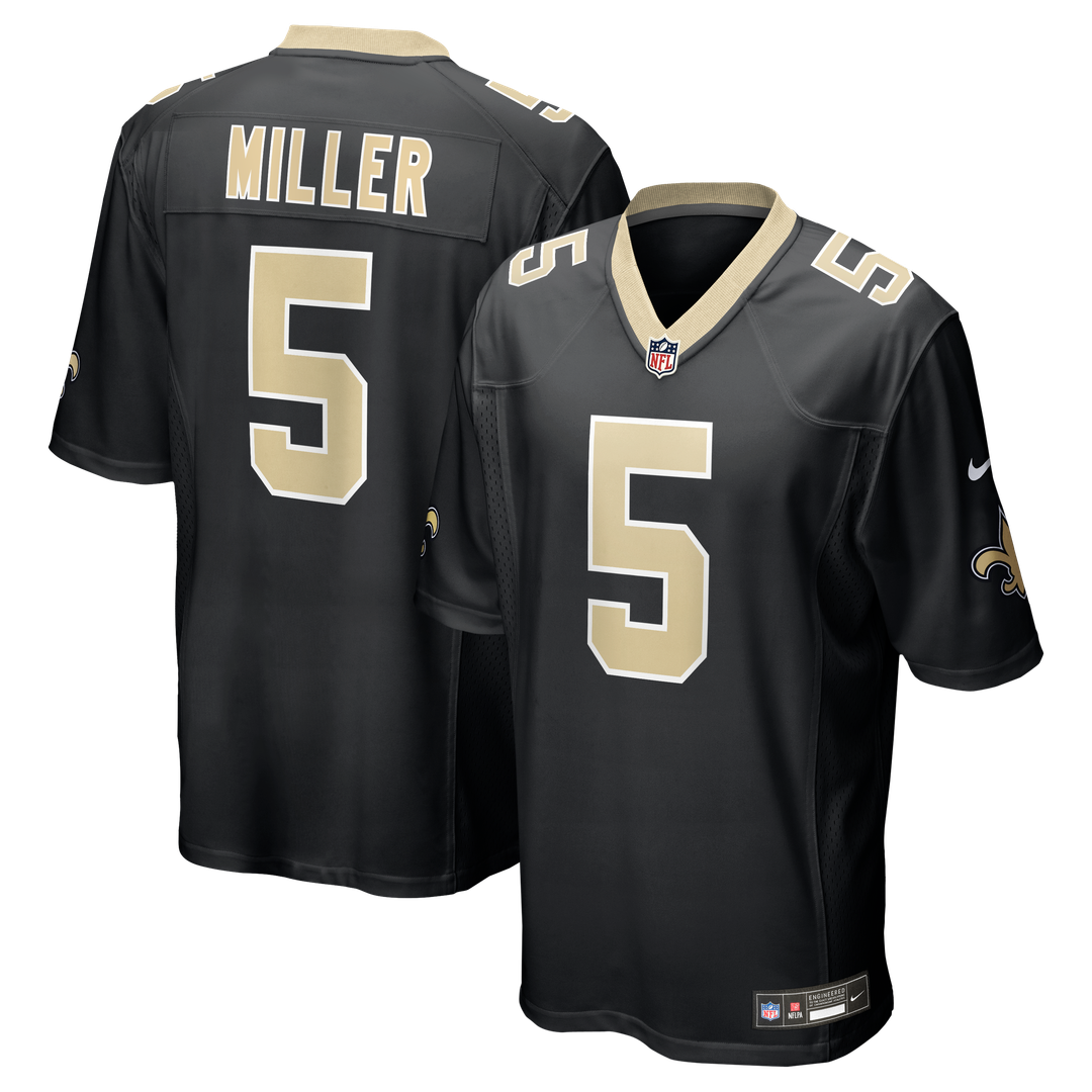 Kendre Miller New Orleans Saints Nike Black Team Game Jersey