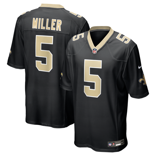 Kendre Miller New Orleans Saints Nike Black Team Game Jersey