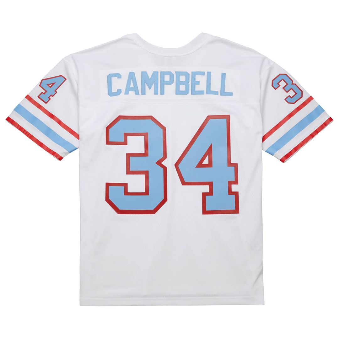 Earl Campbell Houston Oilers Mitchell & Ness White 1979 Legacy Replica Jersey