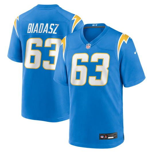 Tyler Biadasz Los Angeles Chargers Nike Powder Blue Team Game Jersey