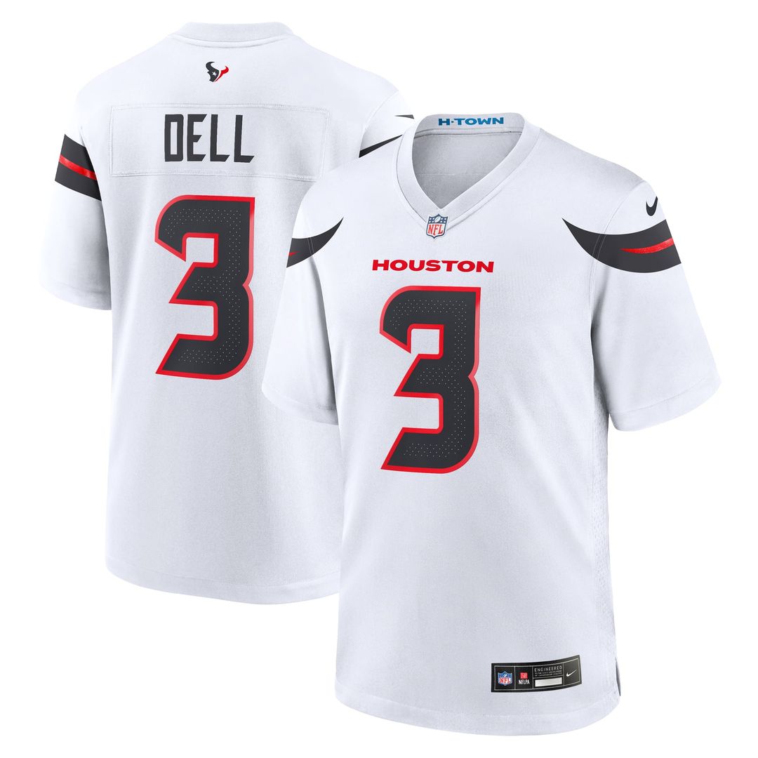 Tank Dell Houston Texans Nike White Game Jersey