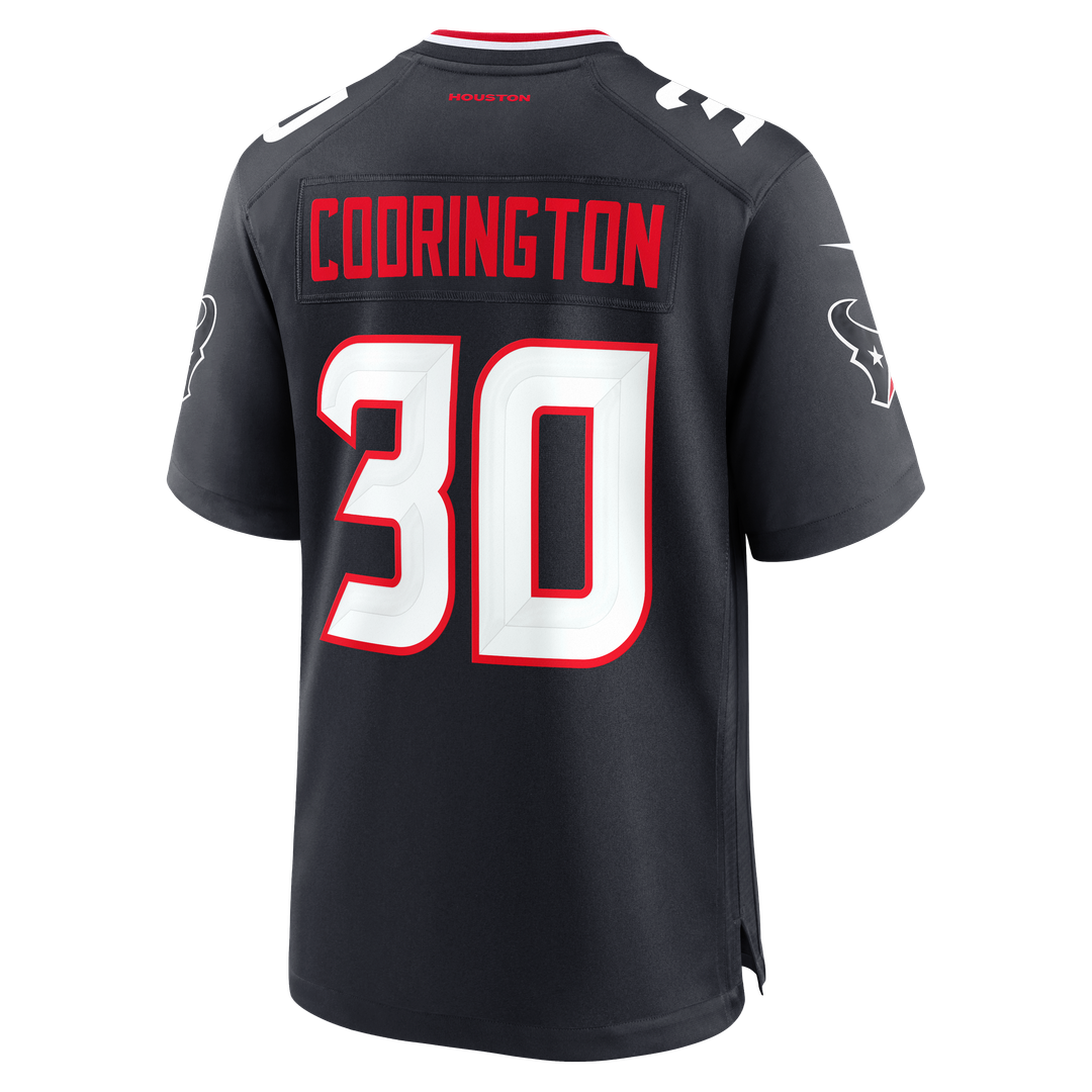 Brandon Codrington Houston Texans Nike Navy Team Game Jersey