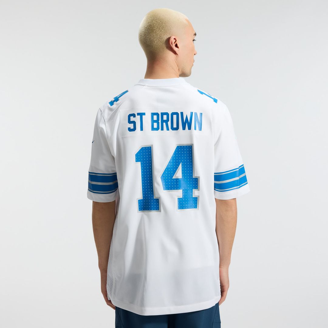 Amon-Ra St. Brown Detroit Lions Nike Black 2nd Alternate Game Jersey