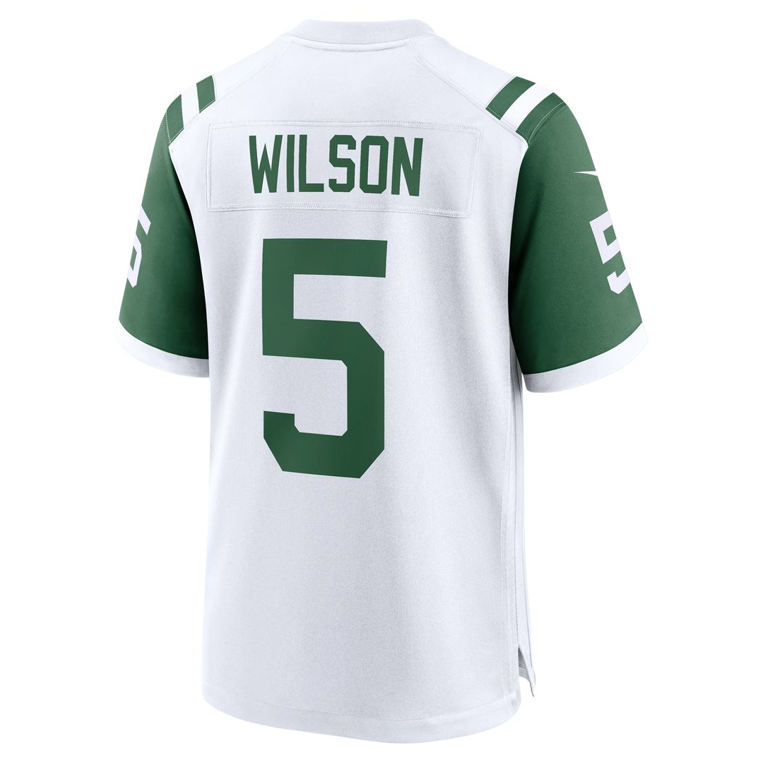 Garrett Wilson New York Jets Nike White Classic Alternate Game Jersey