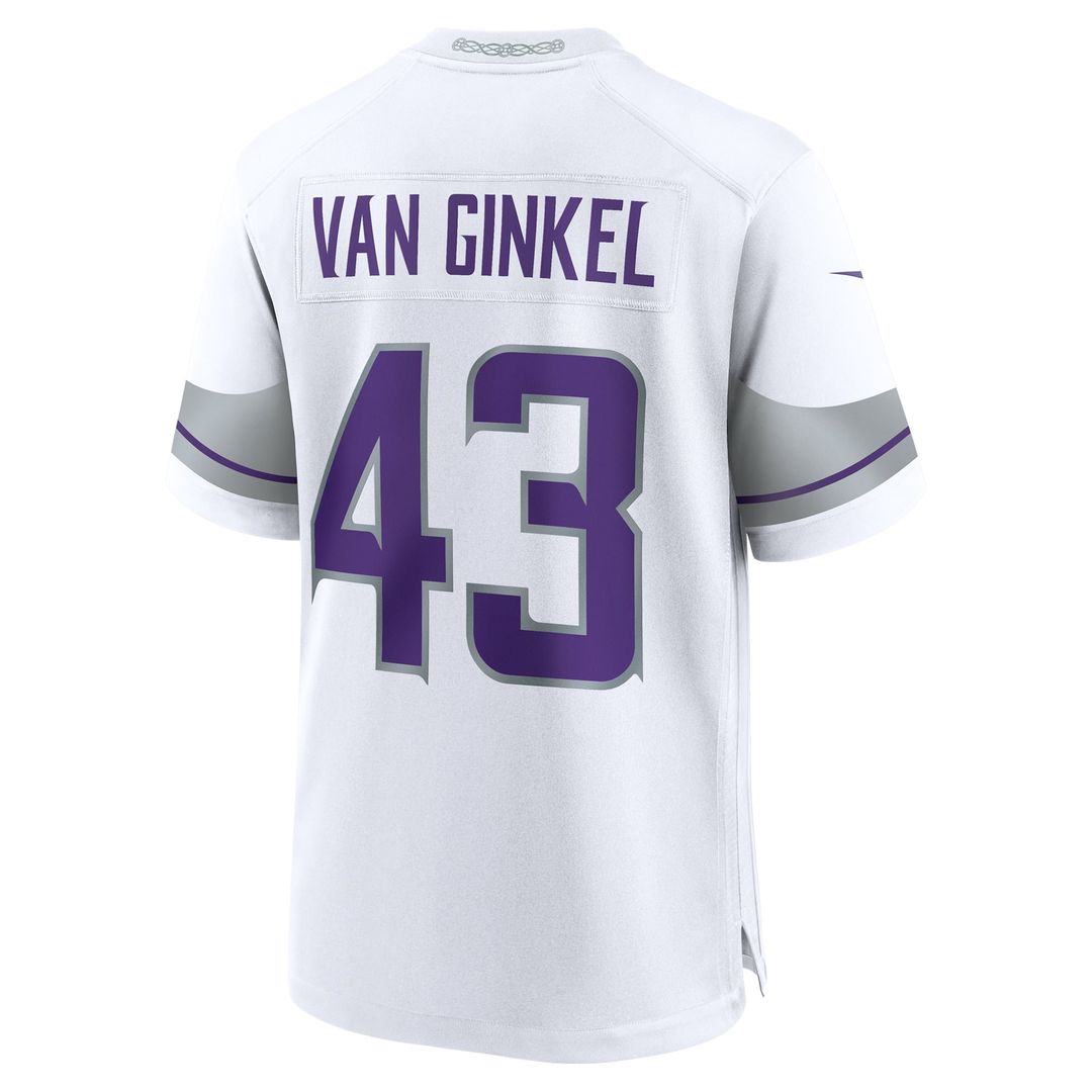 Andrew Van Ginkel Minnesota Vikings Nike White Alternate Game Jersey