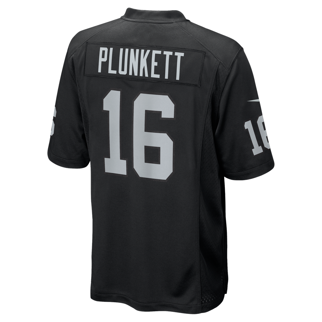 Jim Plunkett Las Vegas Raiders Nike Black Game Retired Player Jersey