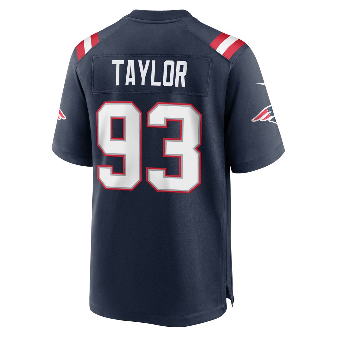 Leonard Taylor New England Patriots Nike Navy Team Game Jersey