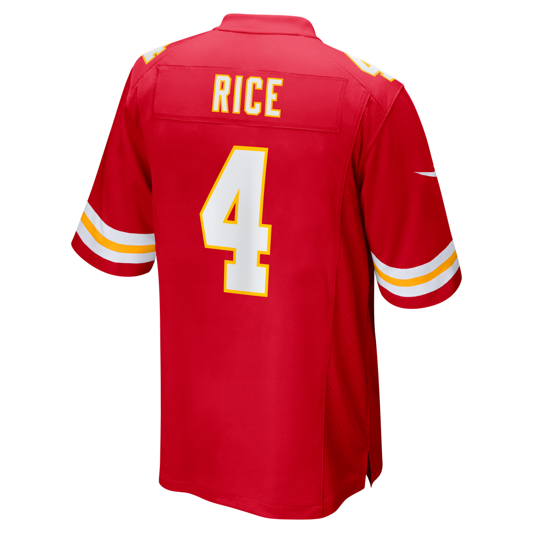 Rashee Rice Kansas City Chiefs Nike Red Game Jersey