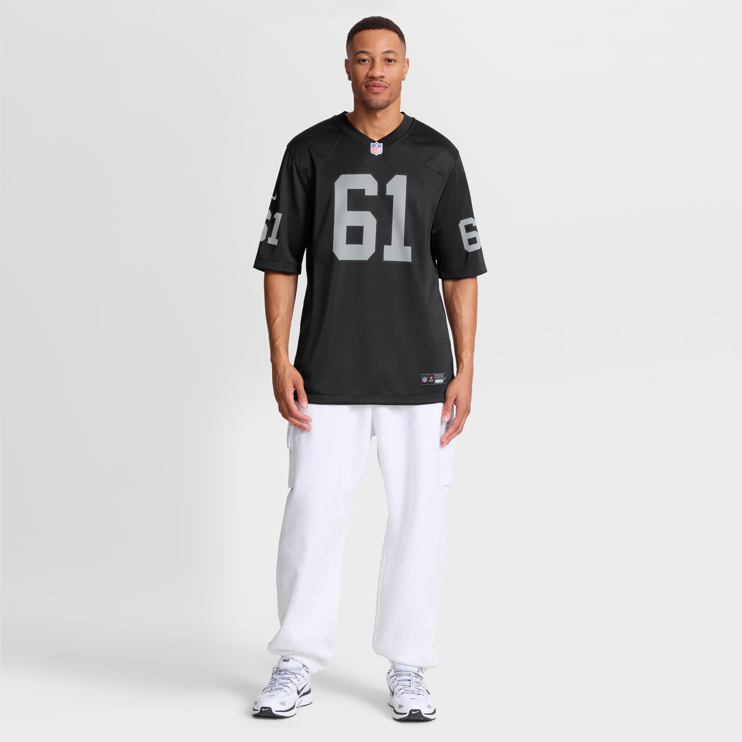 Jordan Meredith Las Vegas Raiders Nike Black Game Player Jersey