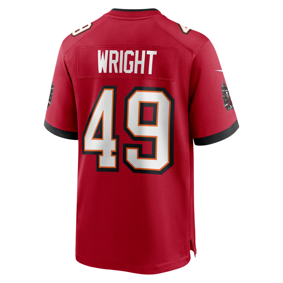 Owen Wright Tampa Bay Buccaneers Nike Red Team Game Jersey