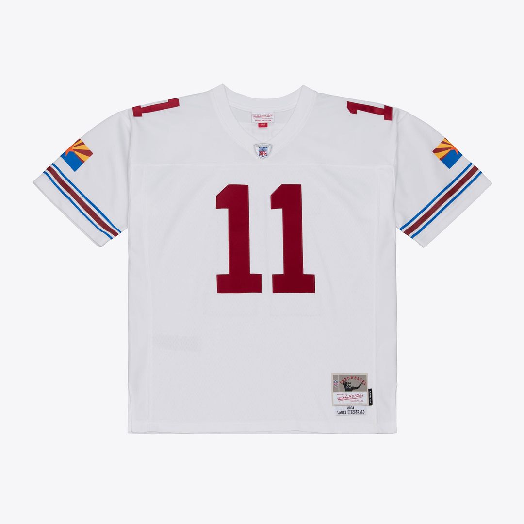 Larry Fitzgerald Arizona Cardinals Mitchell & Ness White 2004 Legacy Replica Player Jersey