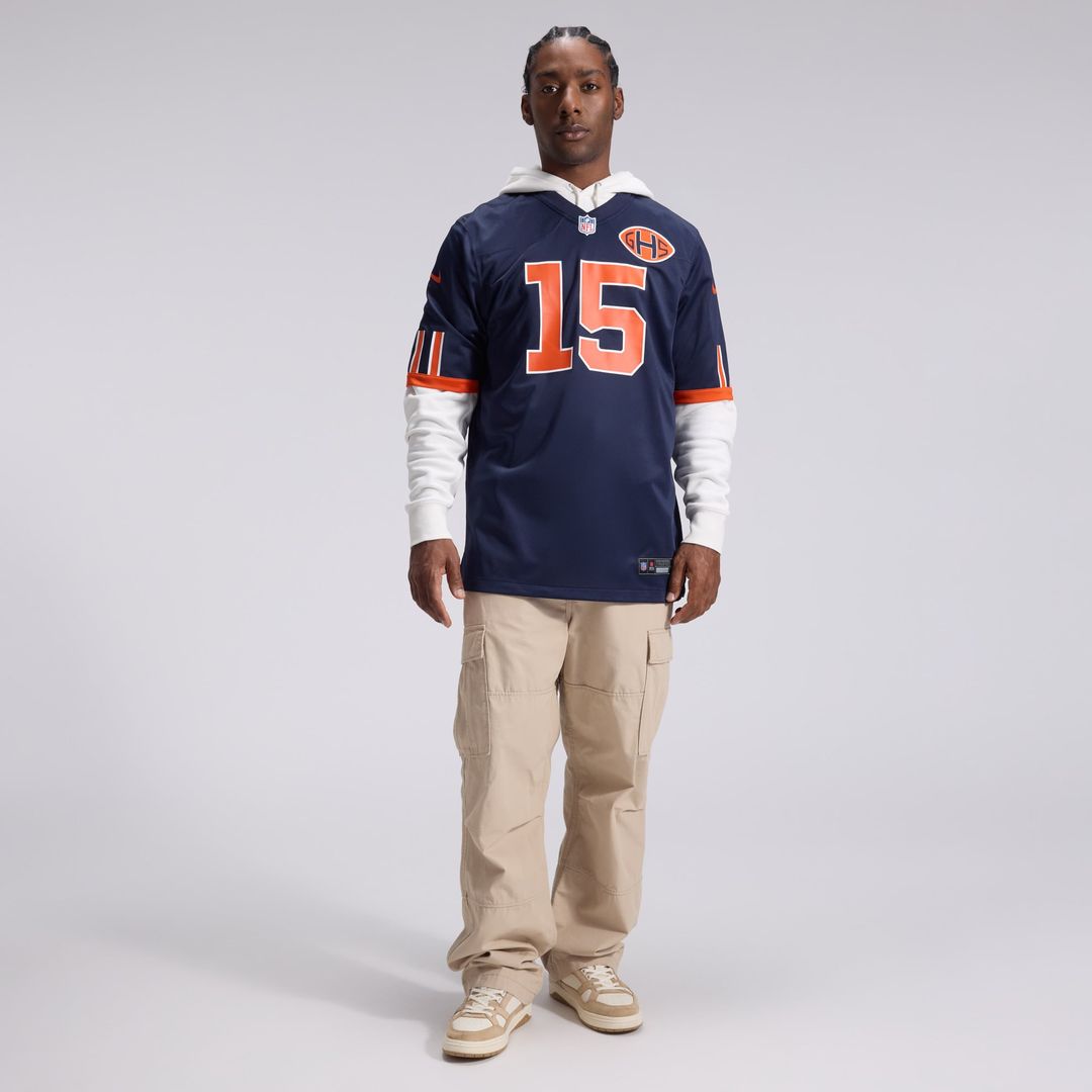 Rome Odunze Chicago Bears Nike Navy 2026 Rivalries Collection Game Jersey