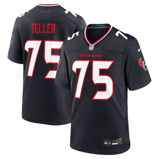 Wyatt Teller Houston Texans Nike Navy Team Game Jersey