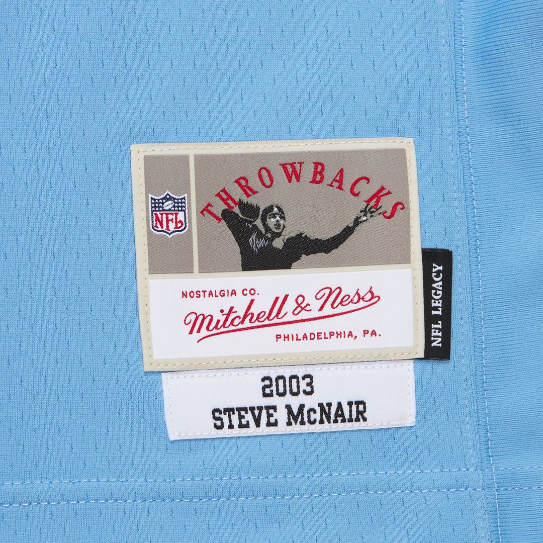 Steve McNair Tennessee Titans Mitchell & Ness Light Blue 2003 Legacy Replica Jersey