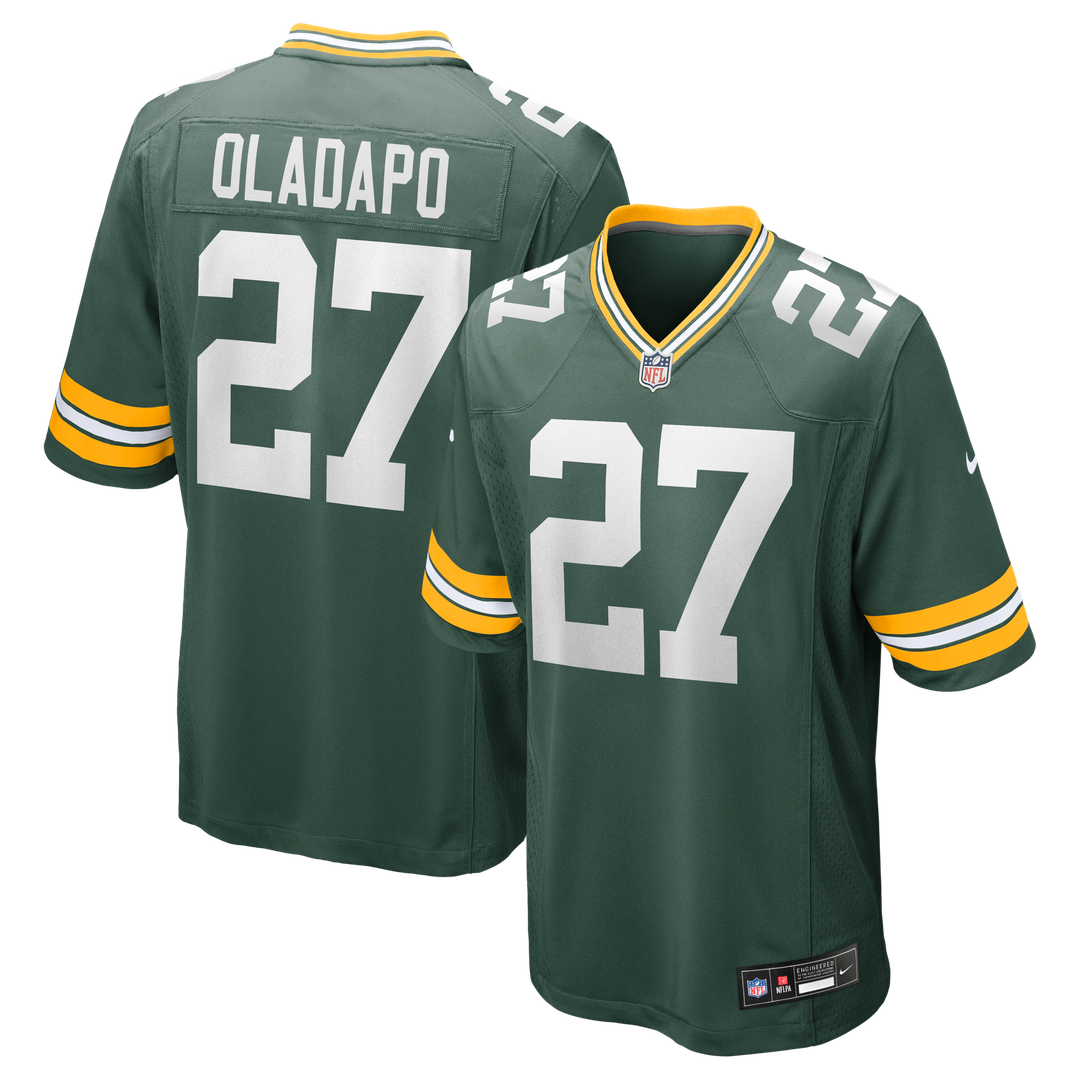 Kitan Oladapo Green Bay Packers Nike Green Game Jersey