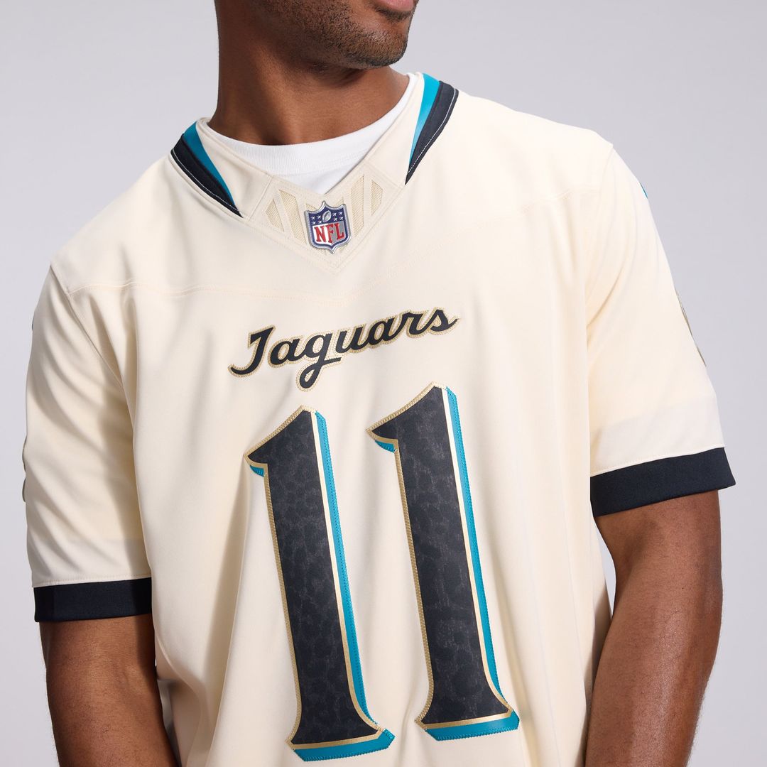 Parker Washington Jacksonville Jaguars Nike Natural 2026 Rivalries Collection Stitched Limited Jersey
