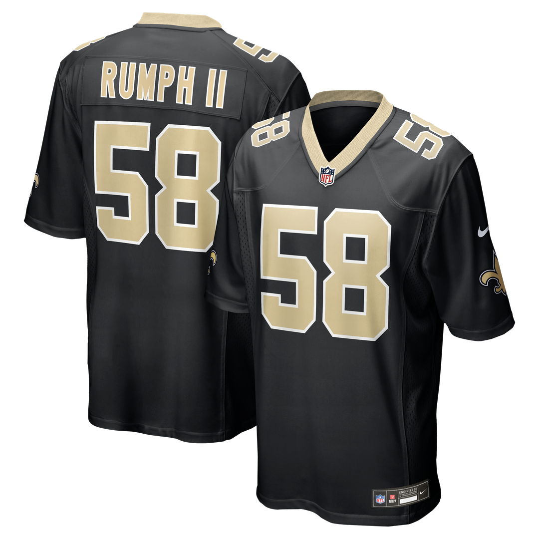 Chris Rumph II New Orleans Saints Nike Black Team Game Jersey