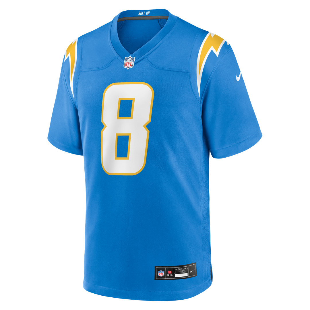 Omarion Hampton Los Angeles Chargers Nike Powder Blue Team Game Jersey