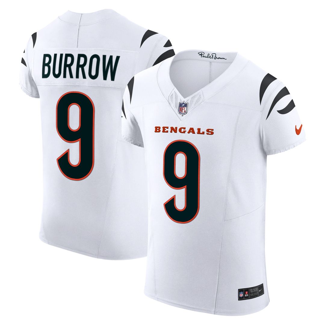 Joe Burrow Cincinnati Bengals Nike White Vapor F.U.S.E. Elite Jersey