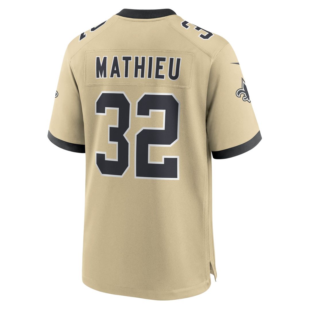 Tyrann Mathieu New Orleans Saints Nike Gold Gameday Golds Alternate Game Player Jersey