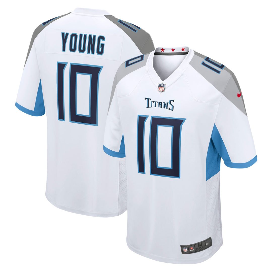 Vince Young Tennessee Titans Nike White Retired Player Game Jersey