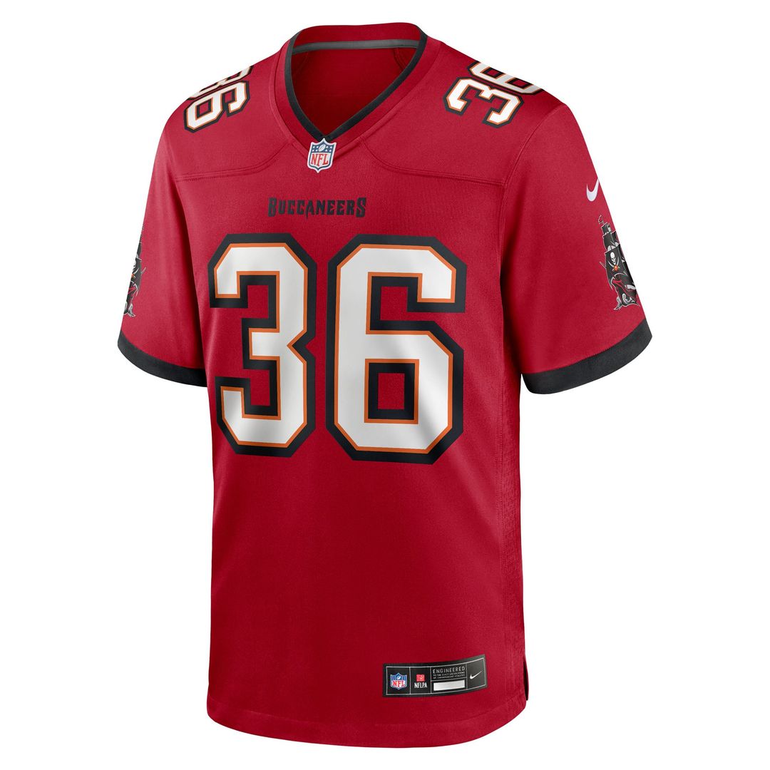 JJ Roberts Tampa Bay Buccaneers Nike Red Team Game Jersey