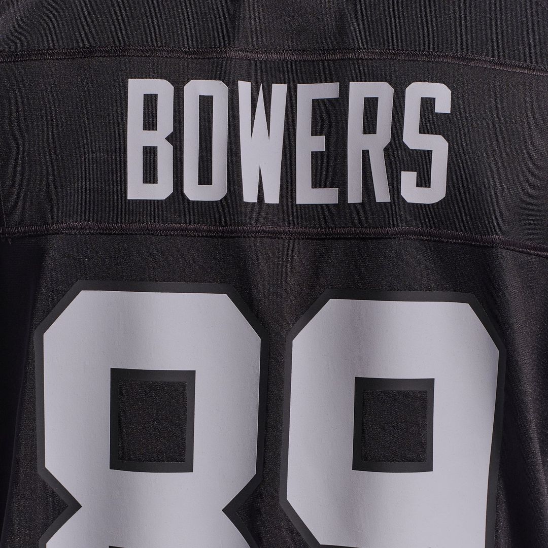 Brock Bowers Las Vegas Raiders Nike Black Player Game Jersey