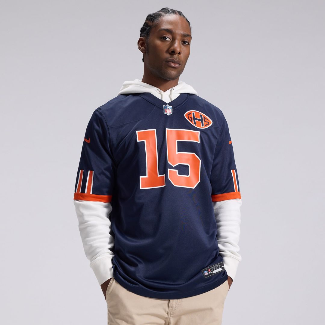 Rome Odunze Chicago Bears Nike Navy 2026 Rivalries Collection Game Jersey
