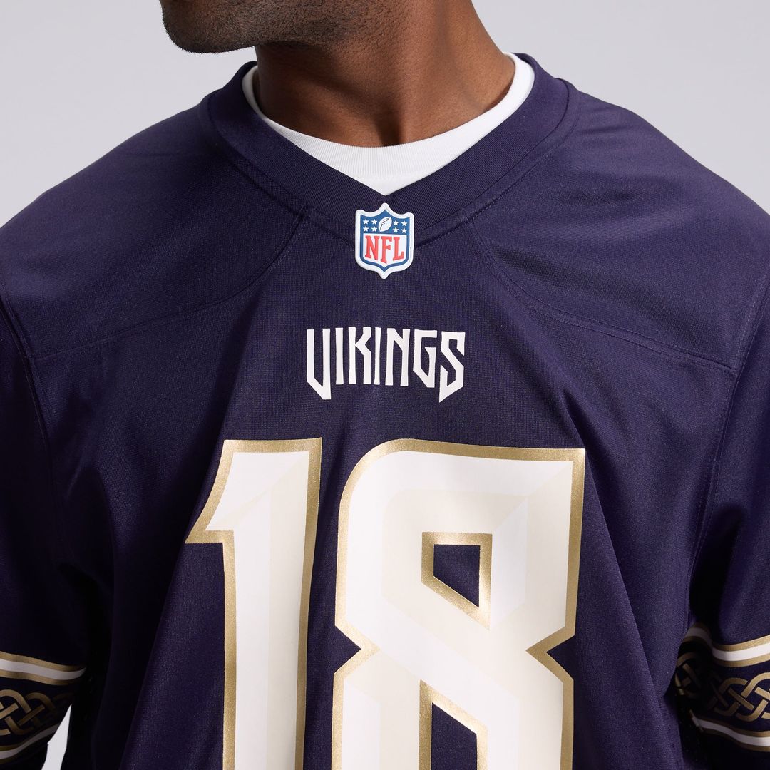 Justin Jefferson Minnesota Vikings Nike Purple 2026 Rivalries Collection Game Jersey