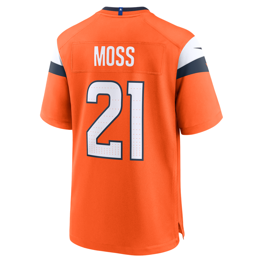 Riley Moss Denver Broncos Nike Orange Team Game Jersey