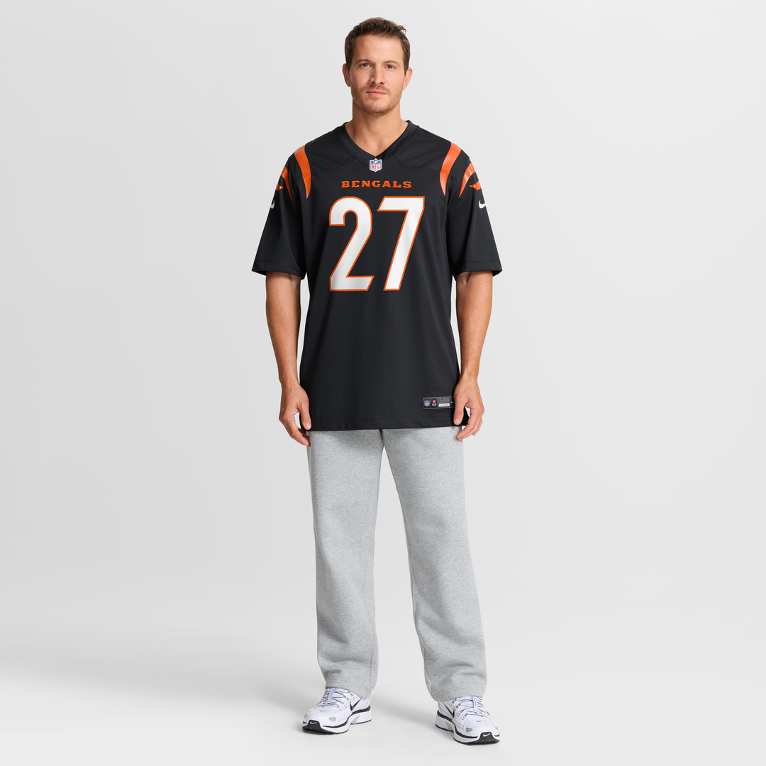 Jordan Battle Cincinnati Bengals Nike Black Team Game Jersey