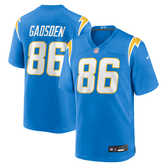 Oronde Gadsden Los Angeles Chargers Nike Powder Blue Team Game Jersey