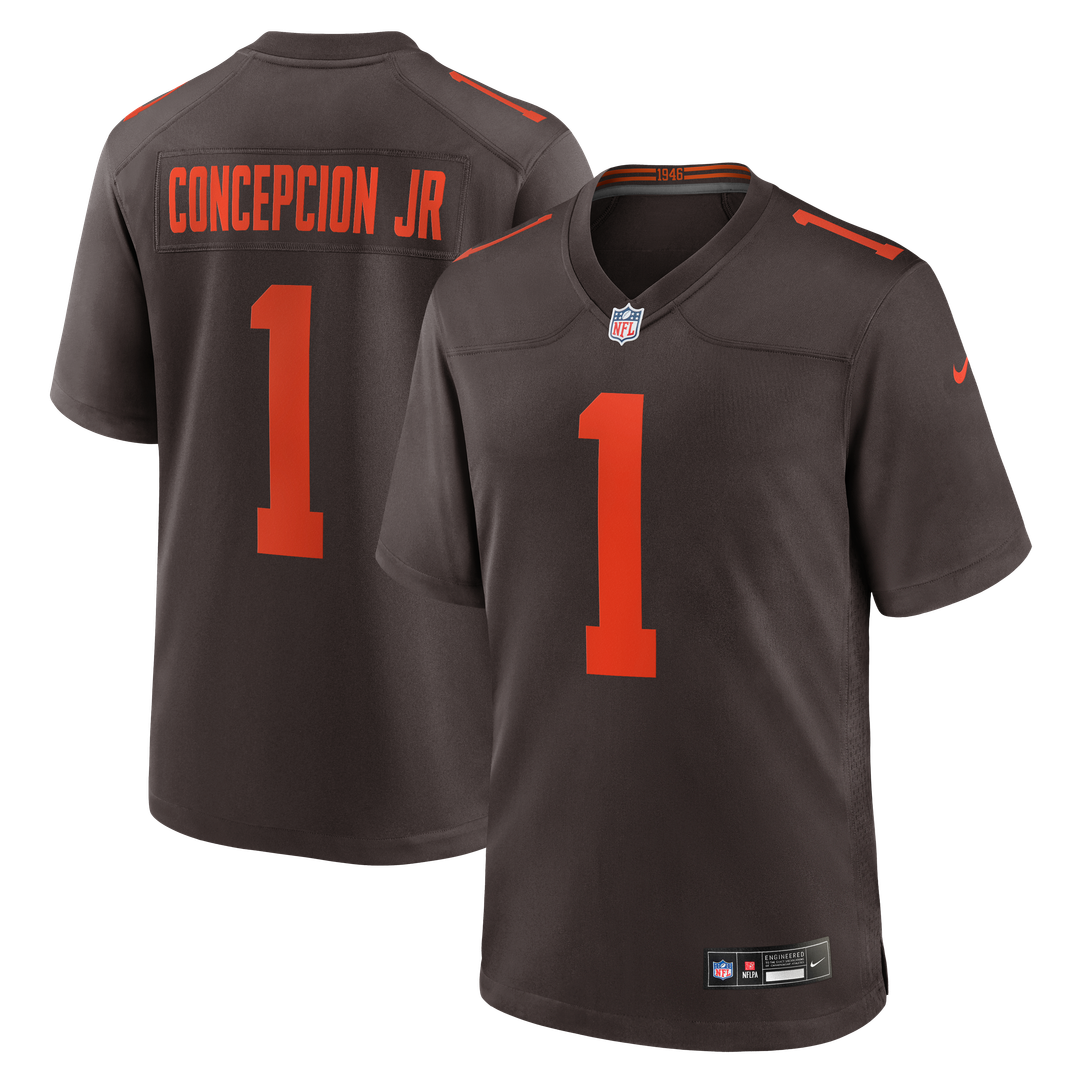 KC Concepcion Jr. Cleveland Browns Nike White Game Jersey