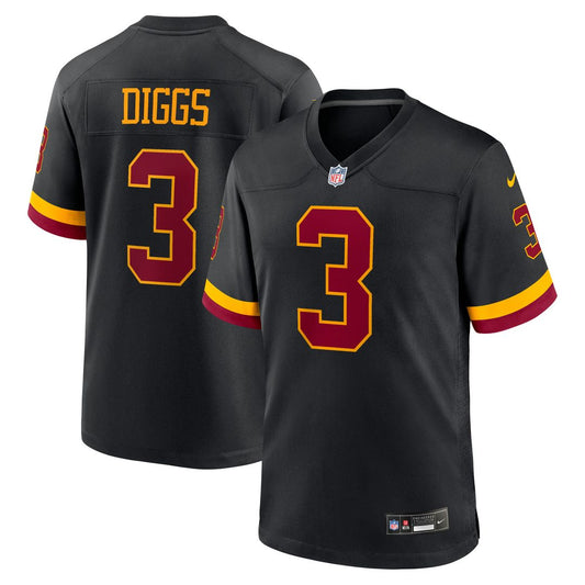 Stefon Diggs Washington Commanders Nike Black Alternate Game Jersey