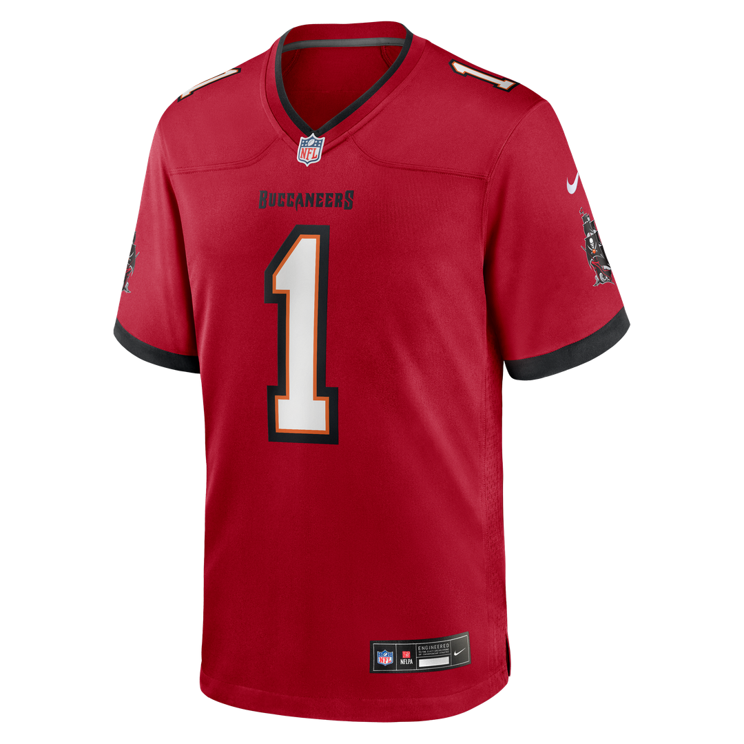 Tampa Bay Buccaneers Number 1 Groom Nike Red Game Jersey