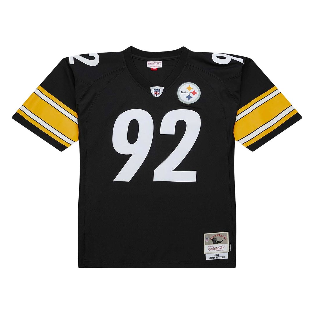 James Harrison Pittsburgh Steelers Mitchell & Ness Black Legacy Replica Jersey