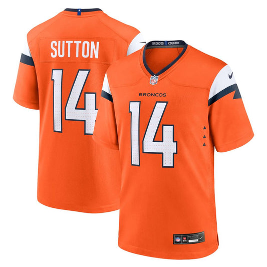 Courtland Sutton Denver Broncos Nike Orange Mile High Collection Game Jersey