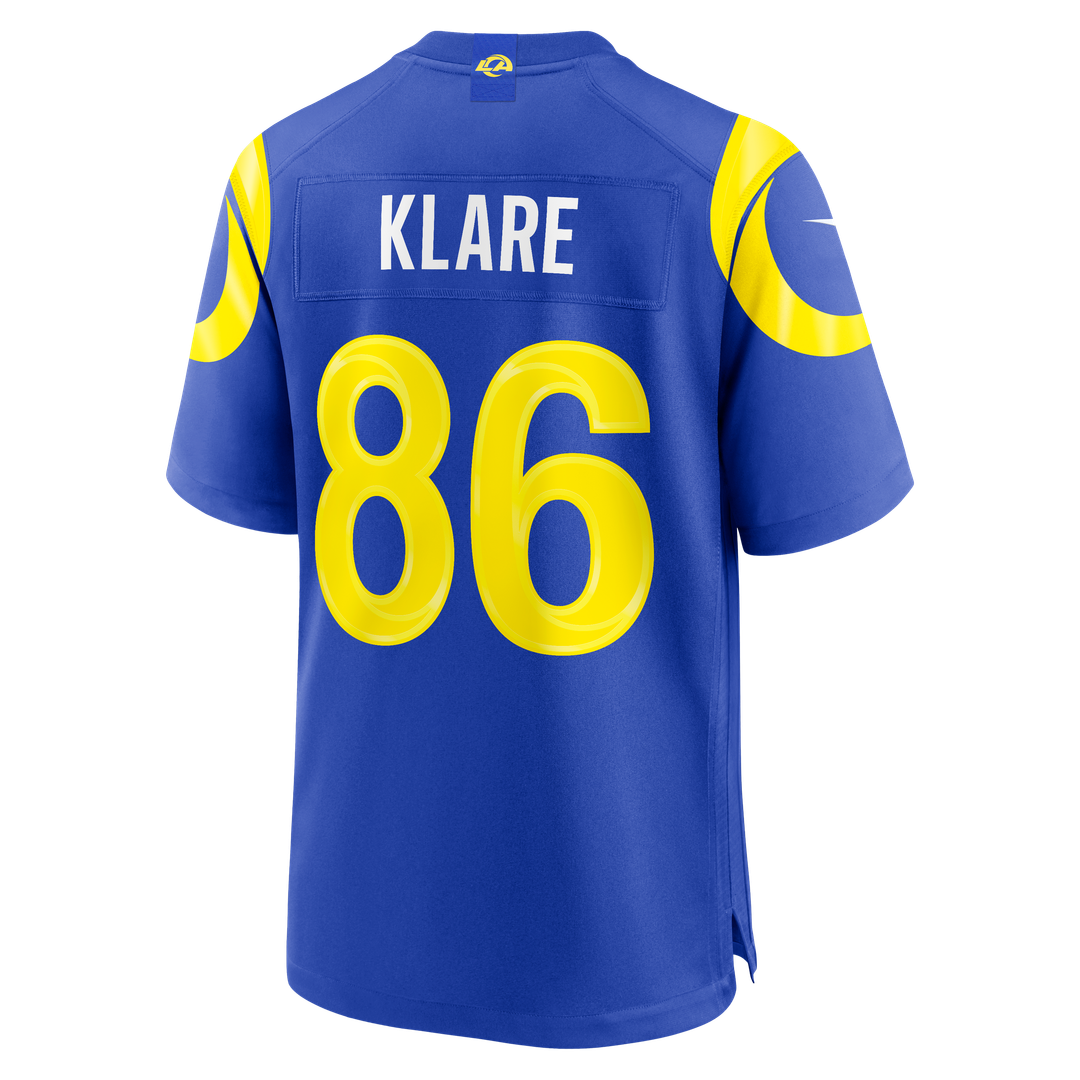 Max Klare Los Angeles Rams Nike Royal Team Game Jersey