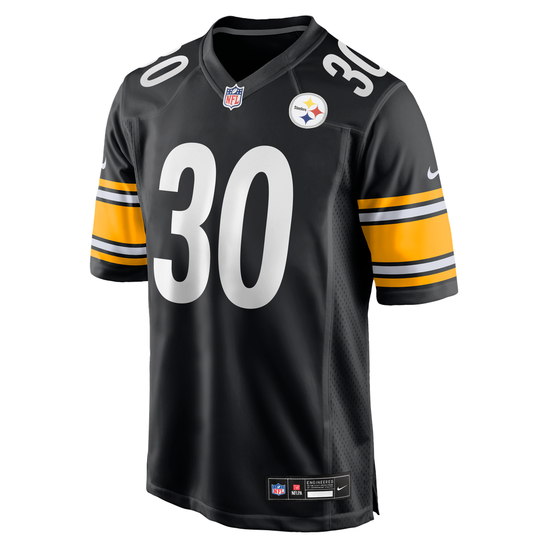 Jaylen Warren Pittsburgh Steelers Nike Black Game Player Jersey