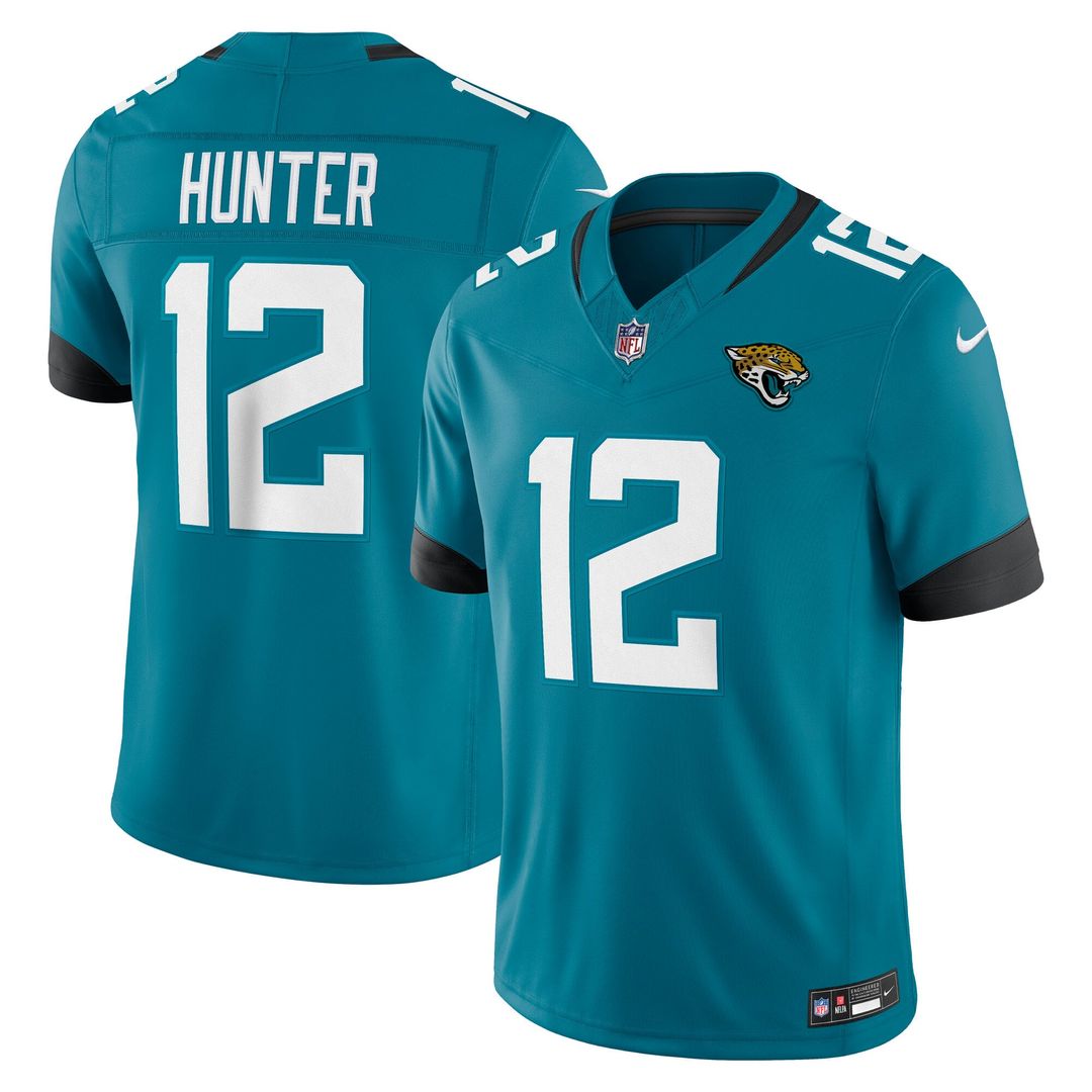 Travis Hunter Jacksonville Jaguars Nike Teal Team Vapor F.U.S.E. Stitched Limited Jersey