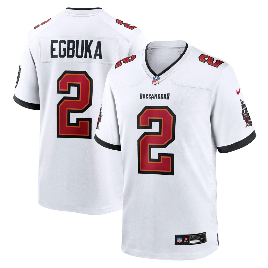 Emeka Egbuka Tampa Bay Buccaneers Nike White Game Jersey