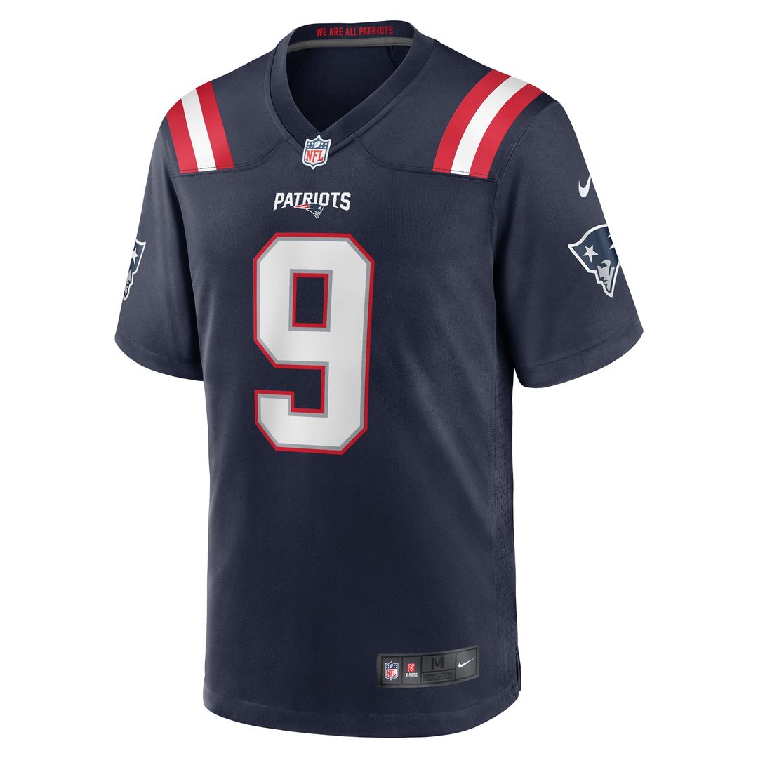 Kayshon Boutte New England Patriots Nike Navy Game Jersey