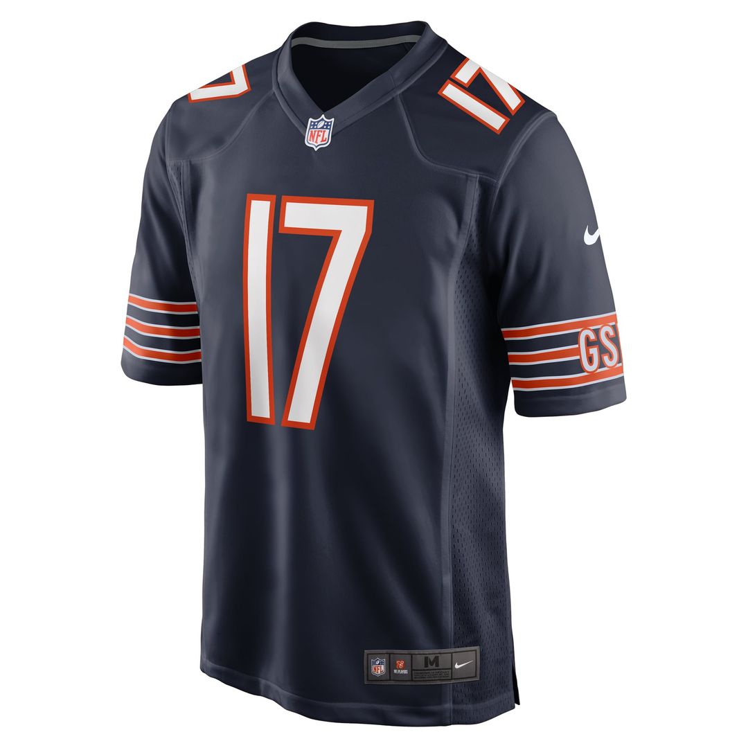 Tyson Bagent Chicago Bears Nike Navy Game Jersey