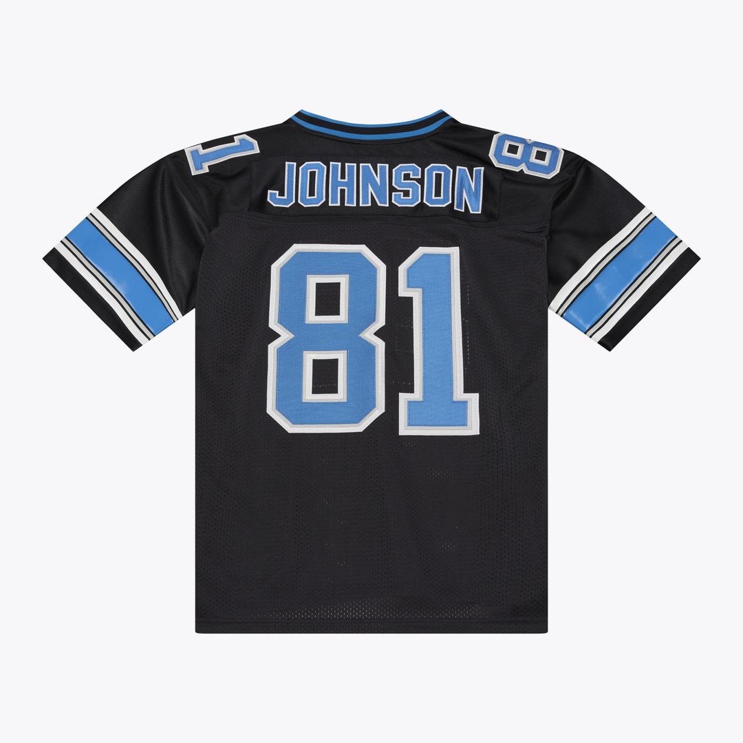 Calvin Johnson Detroit Lions Mitchell & Ness Black 2007 Authentic Throwback Jersey